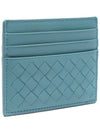 Intrecciato Weaving Card Wallet Blue - BOTTEGA VENETA - BALAAN 4