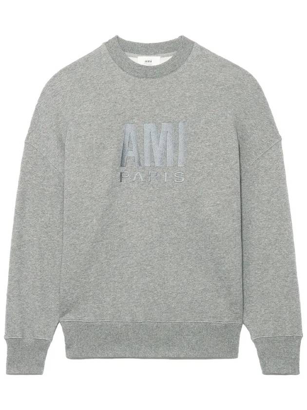 Paris Logo Sweatshirt Grey - AMI - BALAAN 2