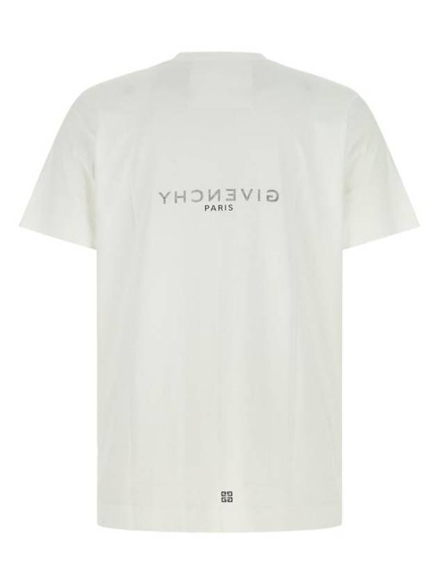 Reverse Oversized Short Sleeve T-Shirt White - GIVENCHY - BALAAN 3