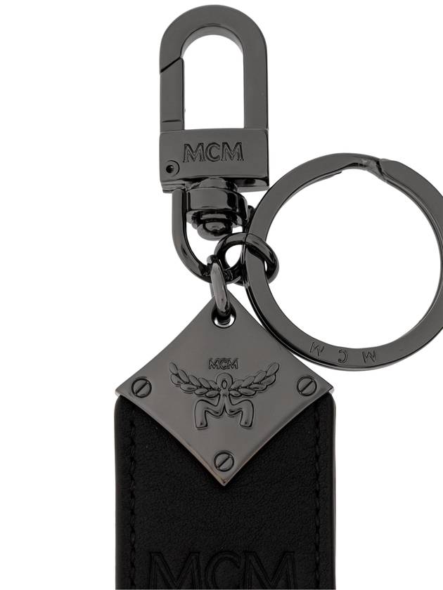 MCM Leather Keychain, Men's, Black - MCM - BALAAN 3