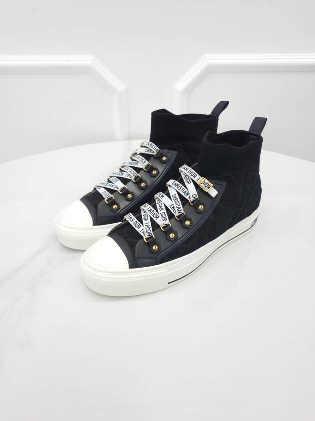 Walk Black Macrocannage Technical Sneakers 38 - DIOR - BALAAN 1