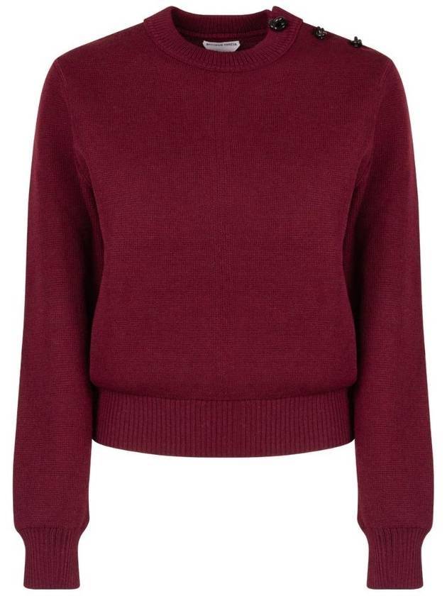 24FW Sweater 725634V4E002268 DARK GARNET - BOTTEGA VENETA - BALAAN 1