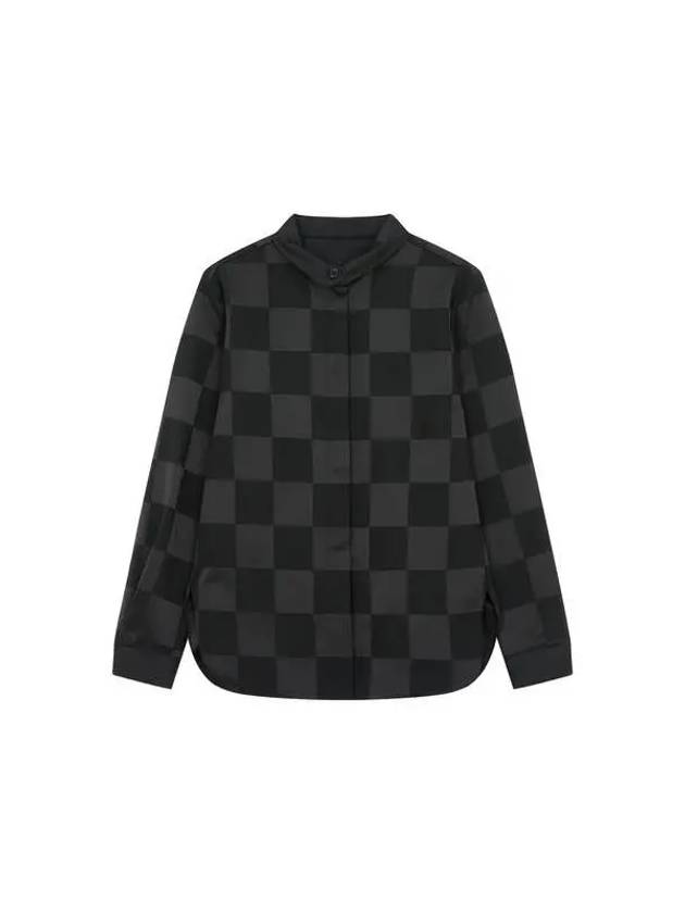 Women s round slit checkerboard blouse black 271860 - EMPORIO ARMANI - BALAAN 1