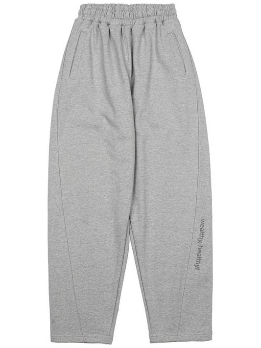 Semi Balloon Sweat Pants Melange Gray - APEGO SPORTS - BALAAN 1