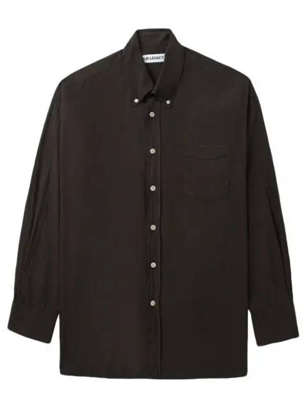 Borrowed Button Down Long Sleeve Shirt Brown - OUR LEGACY - BALAAN 2