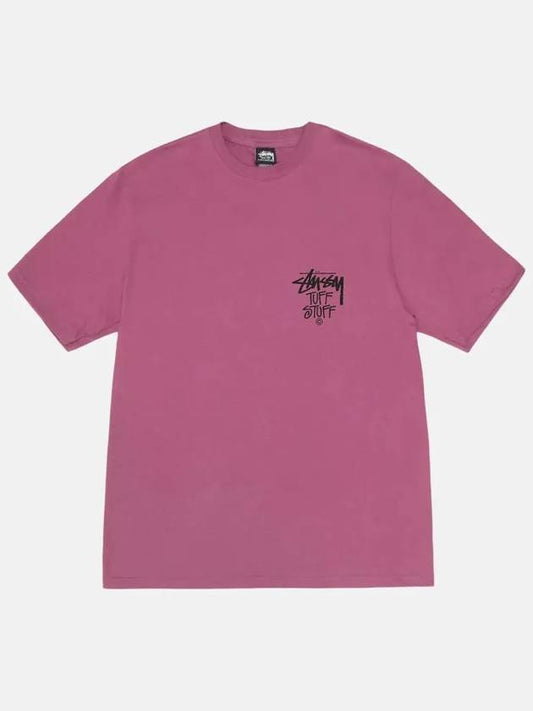 Tough Stuff Short Sleeve T Shirt Berry 1905025 - STUSSY - BALAAN 2