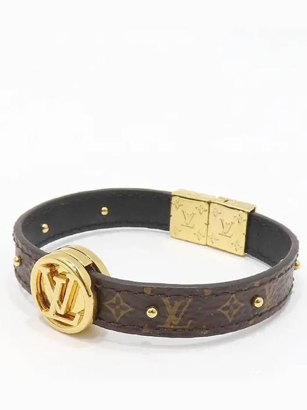 M6173F LV Circle Monogram Canvas Reversible Bracelet - LOUIS VUITTON - BALAAN 3