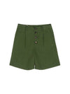 Clover Embroidery Button Shorts Green I2SP02GR - IOEDLE - BALAAN 3