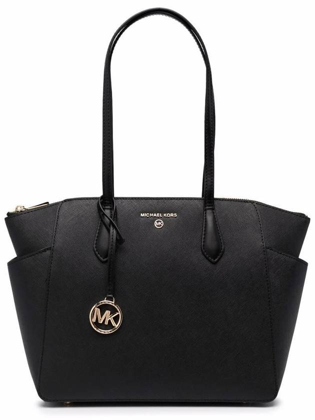 Marilyn Saffiano Medium Tote Bag Black - MICHAEL KORS - BALAAN 2