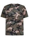 Military Short Sleeve T-Shirt Green - VALENTINO - BALAAN 2