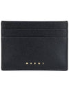 Logo Saffiano Card Wallet Black - MARNI - BALAAN 2