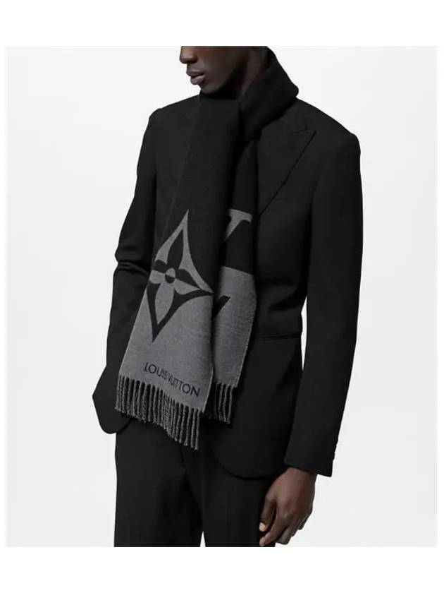 Men's Graphic Dual Scarf Black - LOUIS VUITTON - BALAAN 6