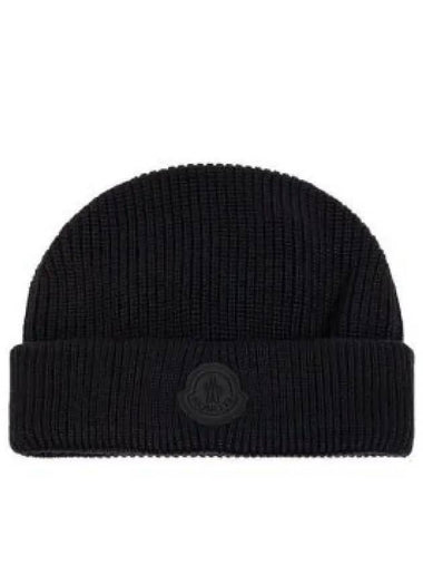 3B00006 M1121 999 Logo Patch Beanie 1318633 - MONCLER - BALAAN 1