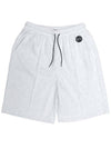 Essential Sweat Shorts White Melange Grey - THE GREEN LAB - BALAAN 6