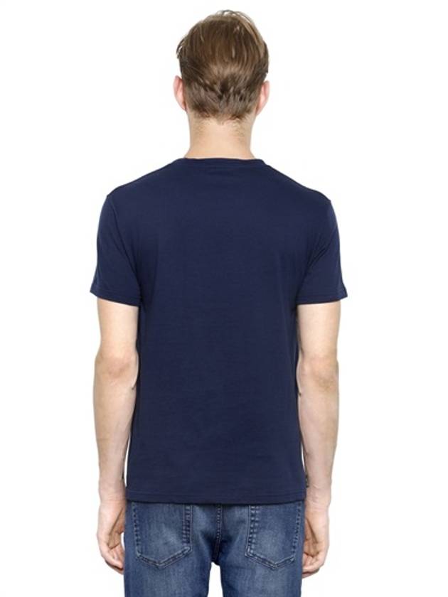 skull tshirt navy - ALEXANDER MCQUEEN - BALAAN 3