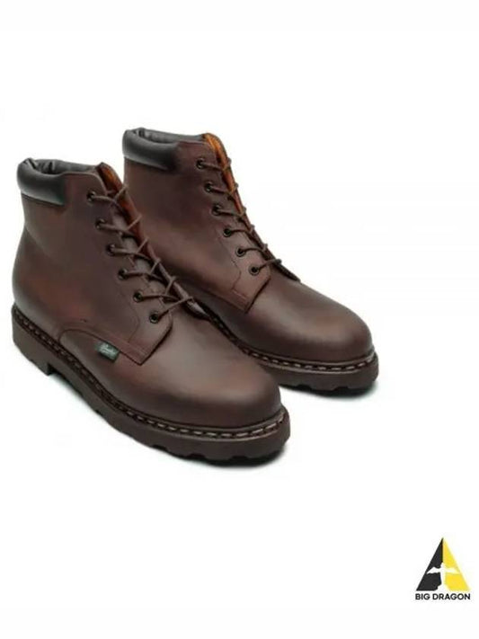Bergerac Leather Walker Boots Brown - PARABOOT - BALAAN 2
