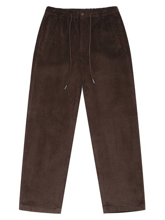 Corduroy String Wide Pants Brown - SOLEW - BALAAN 1