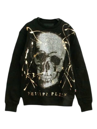 Twilight Crystal Sweatshirt Black - PHILIPP PLEIN - BALAAN 1