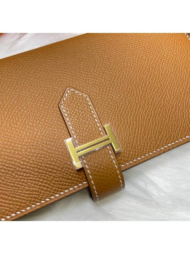 Bean long wallet gold engraved with W - HERMES - BALAAN 5