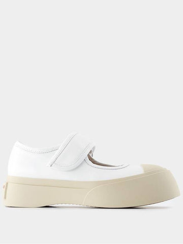 Mary Jane Sneakers - Marni - Leather - White - MARNI - BALAAN 1