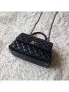 Coco Handle Caviar Gold Small Tote Bag Black - CHANEL - BALAAN 4