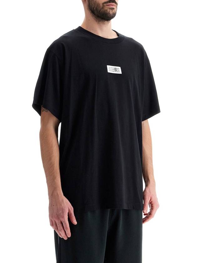 Cotton Short Sleeve T-Shirt Black - MAISON MARGIELA - BALAAN 3