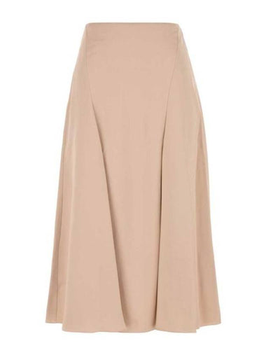 Silk A-Line Skirt Gold - FENDI - BALAAN 1