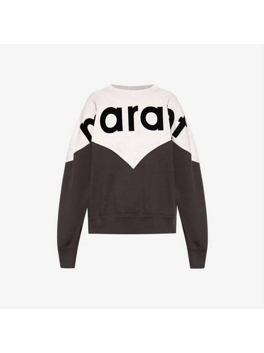 W Isabel Marant Houston Two tone Sweatshirt Faded Black SW0006FA A1M08E 02FK - ISABEL MARANT - BALAAN 2