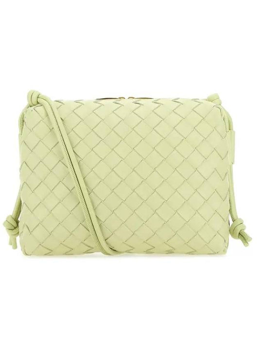 Loop Intrecciato Weaving Small Cross Bag Acid Green - BOTTEGA VENETA - BALAAN.