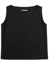 Wool blended sleeveless blouse BLACK - WEST GRAND BOULEVARD - BALAAN 2