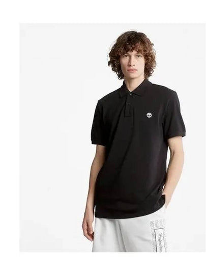 Men's Millers River Pique Polo Shirt Black - TIMBERLAND - BALAAN 2