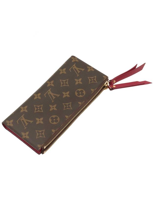 Monogram Canvas Fuchsia Port Adel Long Wallet - LOUIS VUITTON - BALAAN 5