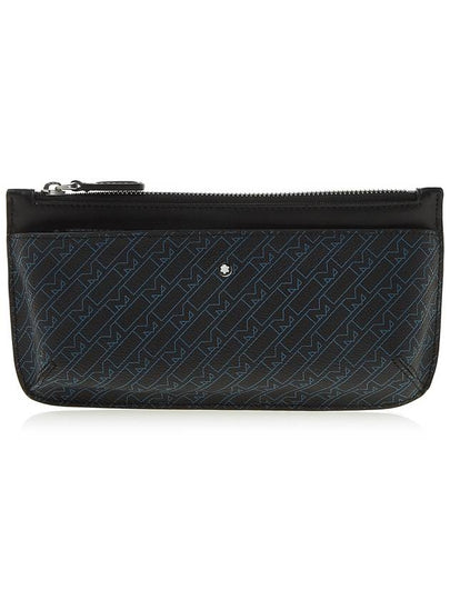 Monogram Small Clutch Bag Black Blue - MONTBLANC - BALAAN 2