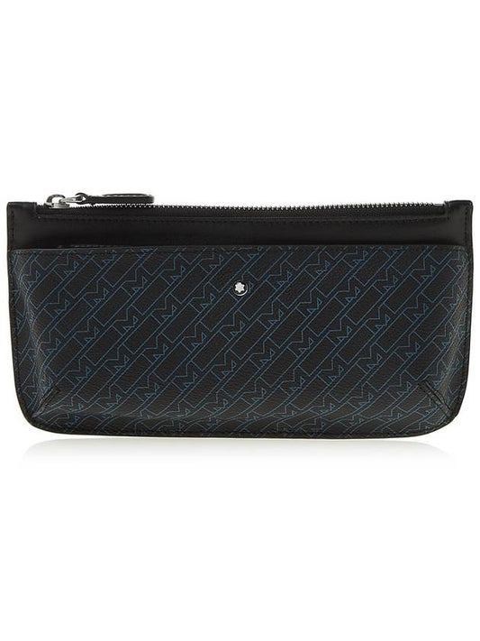 Monogram Small Clutch Bag Black Blue - MONTBLANC - BALAAN.