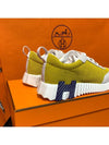 Women's Bouncing Sneakers Yellow Mesh H Navy Blue Gray Twotone - HERMES - BALAAN 6