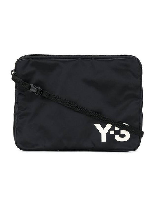 Signature Logo Clutch Bag Black - Y-3 - BALAAN 1