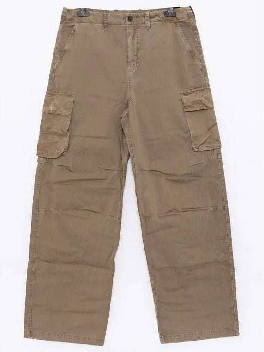 24 ss MOUNT Cargo Canvas Pants M2244MU Uniform Olive Herringbone B0111047310 - OUR LEGACY - BALAAN 2