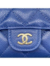 Women s Clutch Classic Card Holder Wallet Caviar Navy Gold AP0214 - CHANEL - BALAAN 2