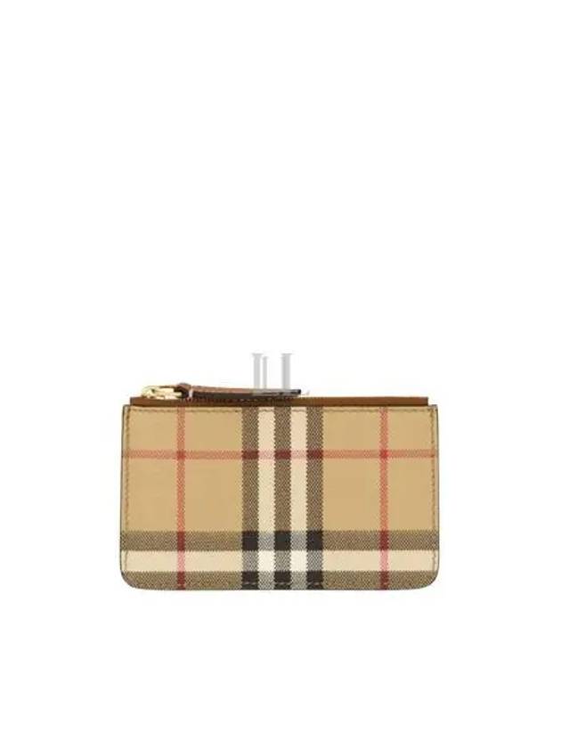 Check Print Coin Wallet Beige - BURBERRY - BALAAN 2