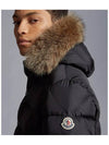 Cluny Long Down Jacket Black - MONCLER - BALAAN 6