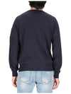 Lens Wappen Cotton Knit Top Navy - CP COMPANY - BALAAN.