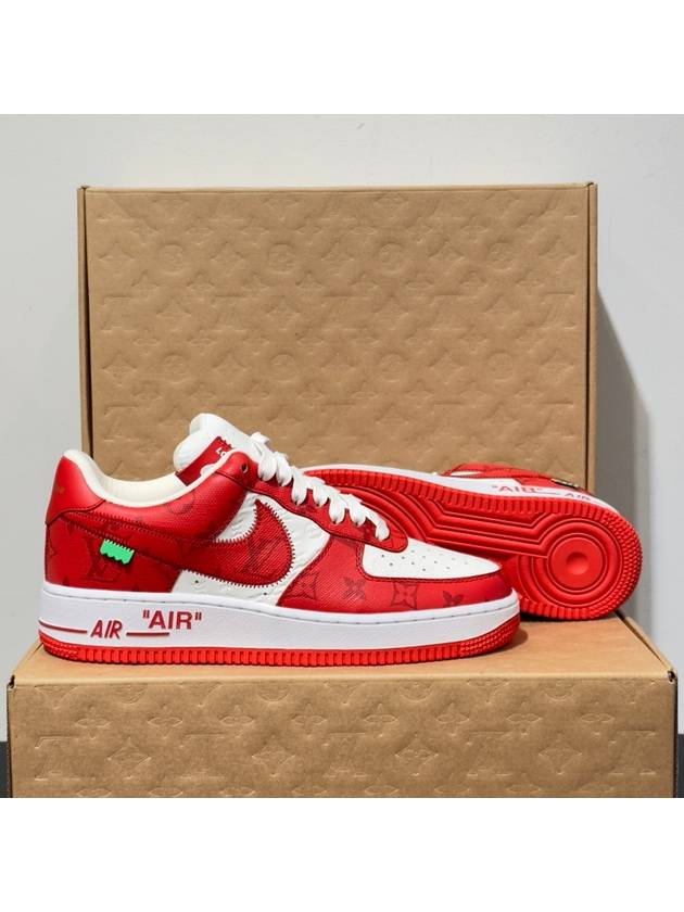 Nike Air Force Low Virgil Abloh Comet Red - LOUIS VUITTON - BALAAN 5