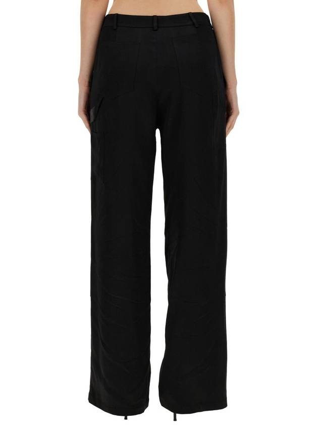 Straight Pants 03343767 0555 BLACK - MOSCHINO - BALAAN 4