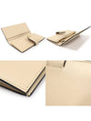 1MV025 Beige Travertine Stone Calfskin Gold Triangle Large Long Wallet - PRADA - BALAAN 6