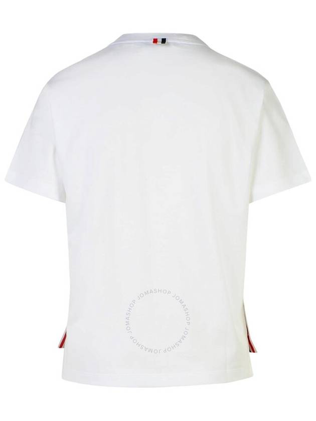 Midweight Jersey Boxy Pocket Short Sleeve T-Shirt White - THOM BROWNE - BALAAN 4