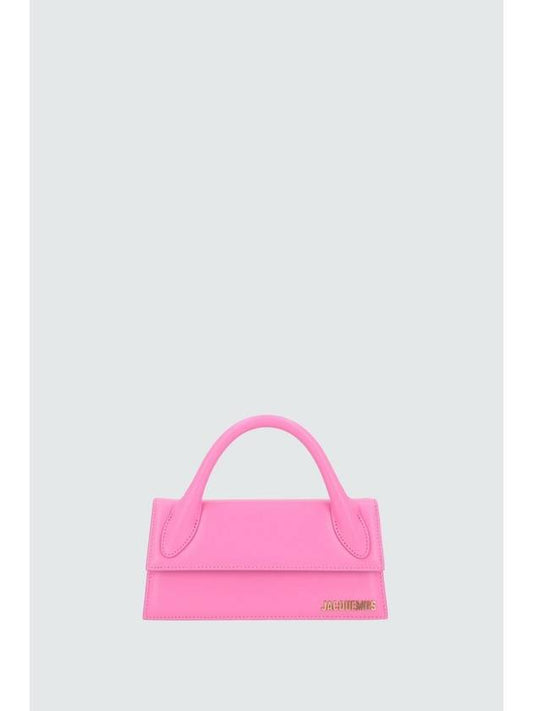 Le Chiquito Long Leather Tote Bag Pink - JACQUEMUS - BALAAN 1