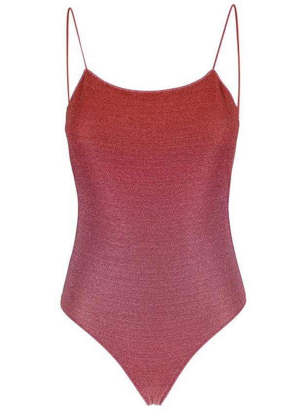 'Lumière Maillot' Pink Swimsuit With Open Back In Lurex Woman - OSEREE - BALAAN 1