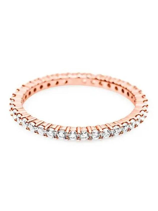 Vittore Round Cut Ring Rose Gold - SWAROVSKI - BALAAN 1