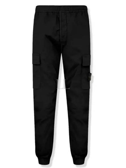 Stretch Cotton Tela Paracadute Cargo Straight Pants Navy Blue - STONE ISLAND - BALAAN 2