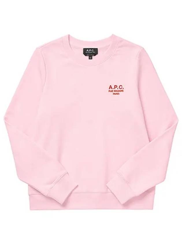 Skye Logo Sweatshirt Pink - A.P.C. - BALAAN 6